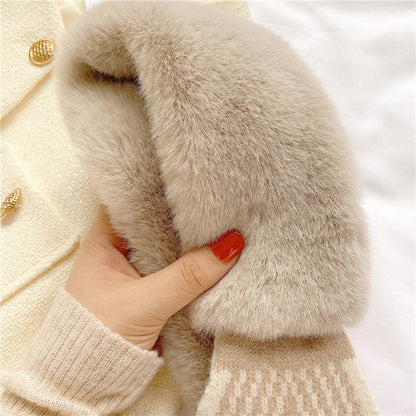 Jolie écharpe chaude en peluche