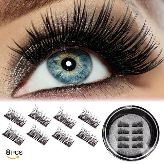 Faux Cils Magnétiques et Réutilisables (8 Pcs)