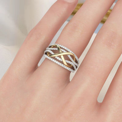 Bague mère et fille pour toujours liées ensemble