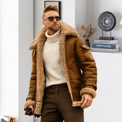 Veste mi-longue épaisse homme