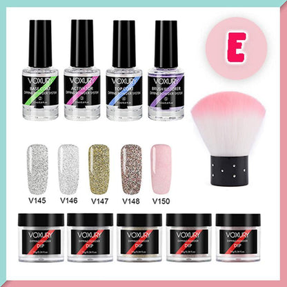 Kit de poudre pour tremper les ongles