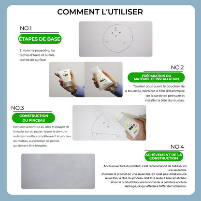 Peinture au Latex en rouleau pour Mur