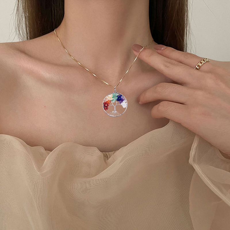 Pendentif Arbre de Vie en Cristal