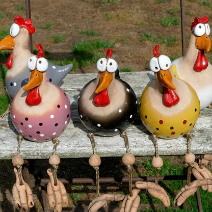Jouet Drôle de Poulet Décor pour Jardin