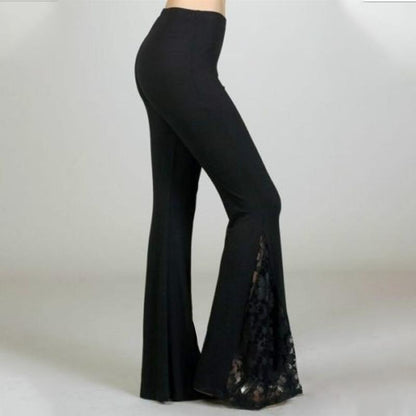 Femmes Pantalon Évasées Dentelles de la Mode