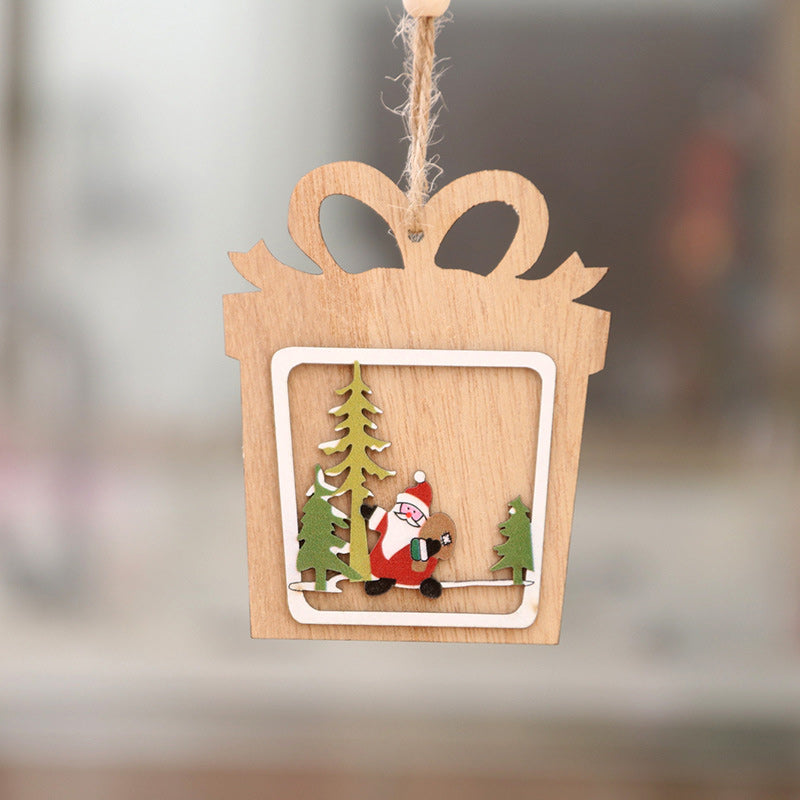 Pendentif en Bois de Noël