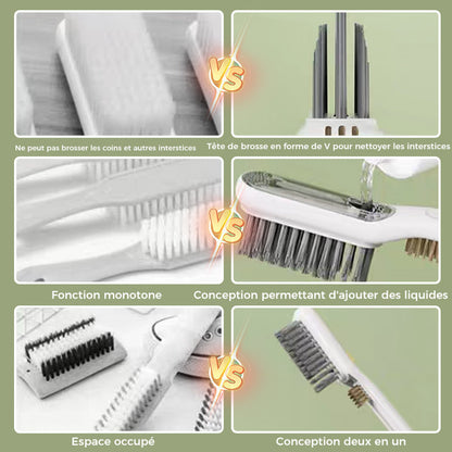 Brosse à récurer liquide 2 en 1