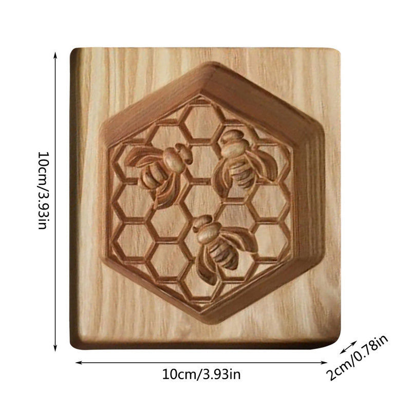 Coupe-biscuits à motifs en bois