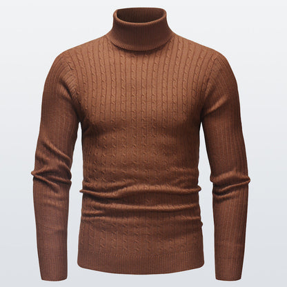 Pull à Col Roulé en Maille pour Homme