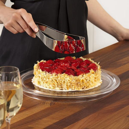 2 en 1 Coupe-gâteau en Acier Inoxydable Serveur à Gâteau