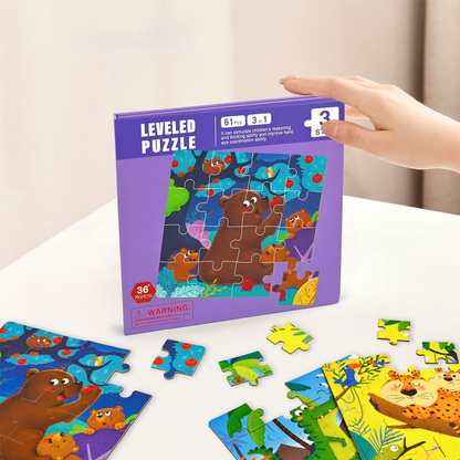 Livre de Puzzle Magnétique 3-en-1