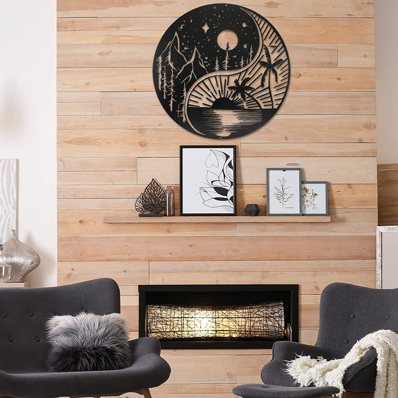 ✨Décoration Murale en Métal Arbre de Vie et 3 Oiseaux à Suspendre