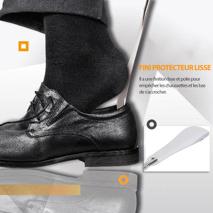 🏠Chausse-pied rétractable en acier inoxydable
