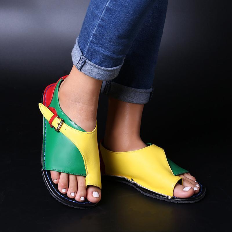 Sandales Cuir Femmes Plates
