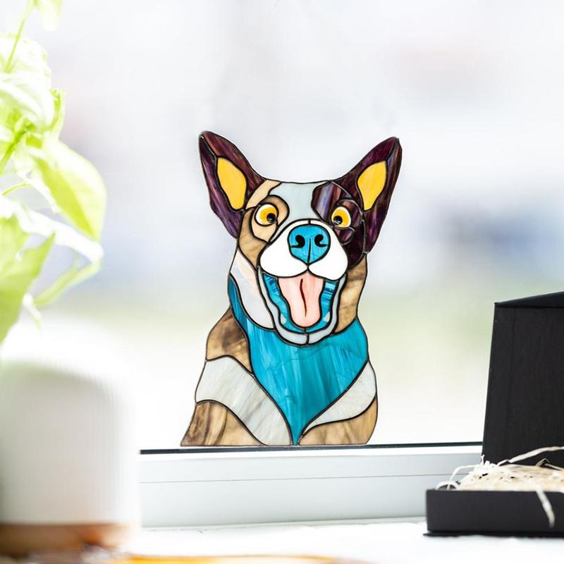 😻Décor de Chat Drôle pour Fenêtres