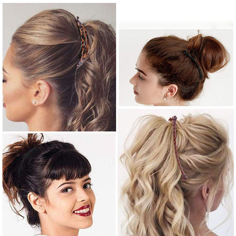 Nouvelle Conception Acétate Banane Motif Poignées de Cheveux