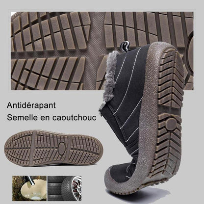Chaussures à neige unisexes imperméables et chaudes