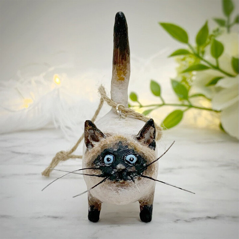 🎉Vente anticipée de Noël - 49 % OFF 🎁Sculpture miniature de chaton