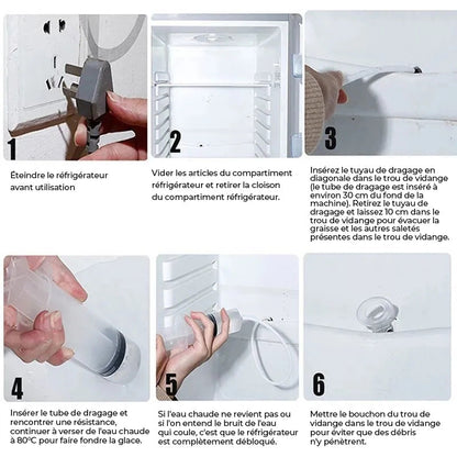 Kit de nettoyage et de dragage pour réfrigérateur