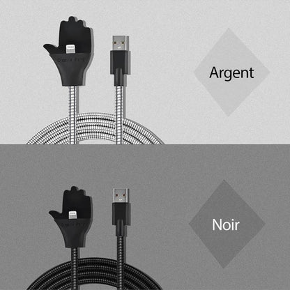Câble de données de Chargement de Paume variée pour Apple, Android, Type-c
