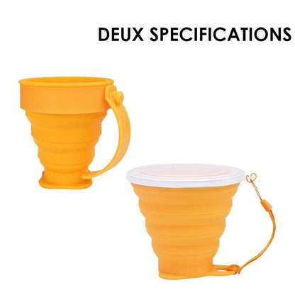 Tasse Portative De Voyage En Silicone Pliable