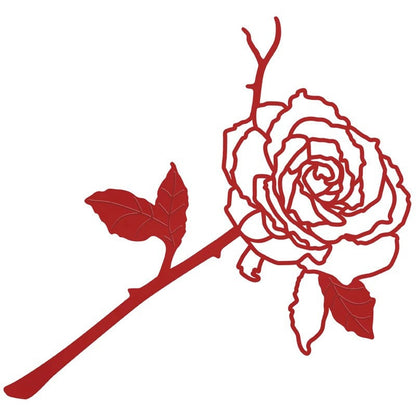 🌸Timbre Rouge Rose Métal💓