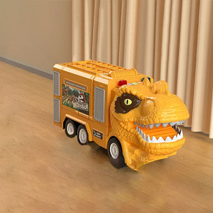 🦖Nouvel Ensemble de Jouets de Piste de Camion d’Ingénierie Transformant les Dinosaures