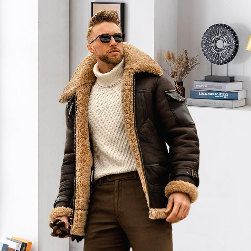 Veste mi-longue épaisse homme