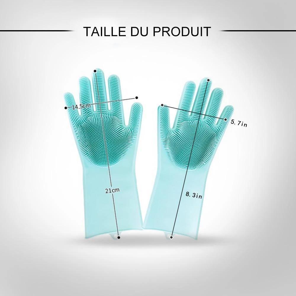 Gants De Lave-Vaisselle En Silicone