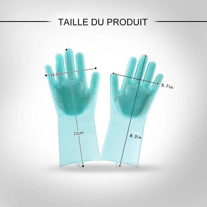 Gants De Lave-Vaisselle En Silicone