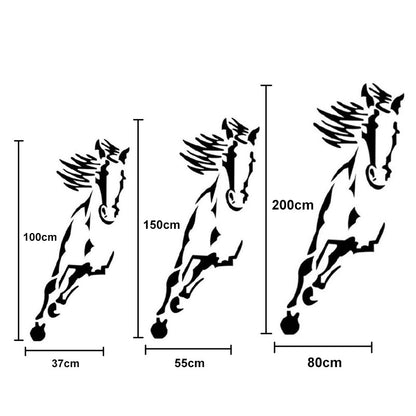 Sticker Mural Cheval Miroir Moderne Acrylique 3D
