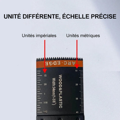 Lames d'outils oscillants à bord incurvé (20 PCS)