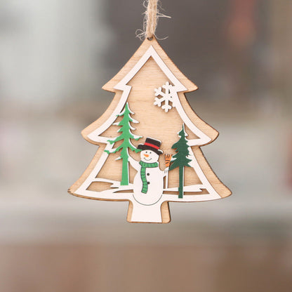 Pendentif en Bois de Noël