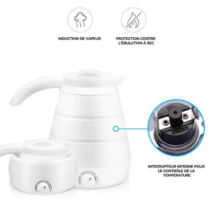 Pichet de gel de silice de voyage portable avec prise universelle