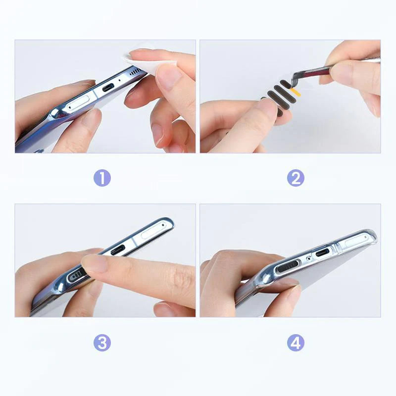 Autocollants de filet anti-poussière pour téléphone portable