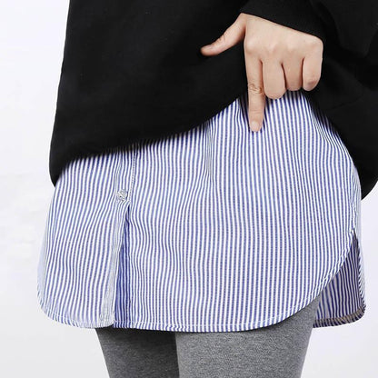 Nouvelle jupe taille haute - extension chemise