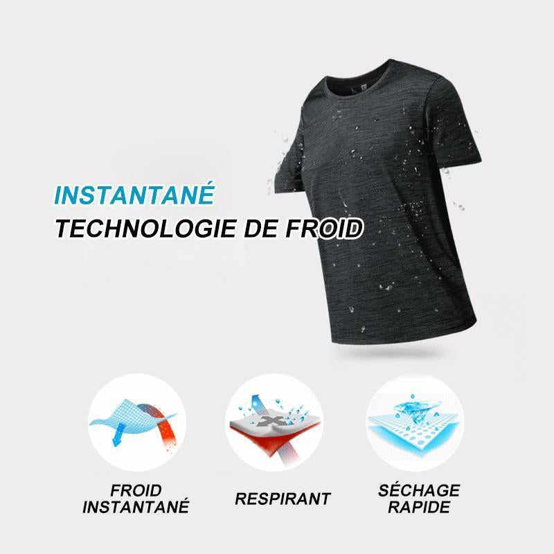 T-shirt À Séchage Rapide en Soie de Glace
