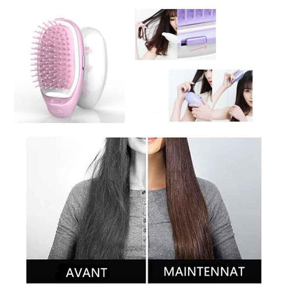 Brosse à Cheveux Portable Avec Fonction Ionique