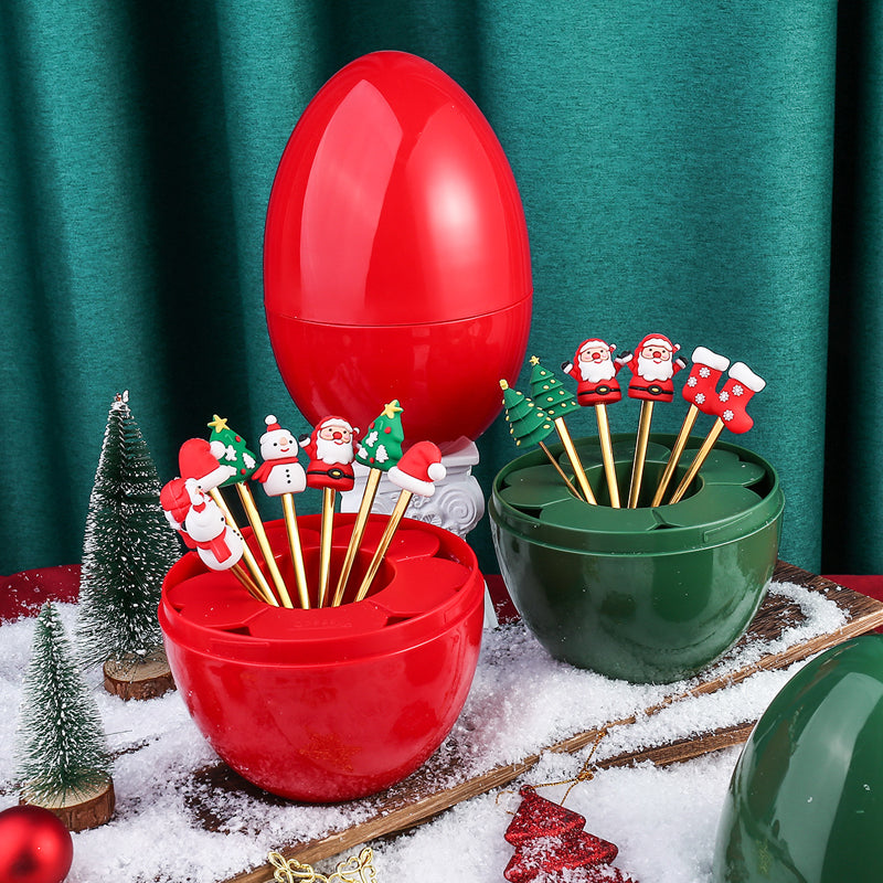 Set de cuillères pour poupées de Noël