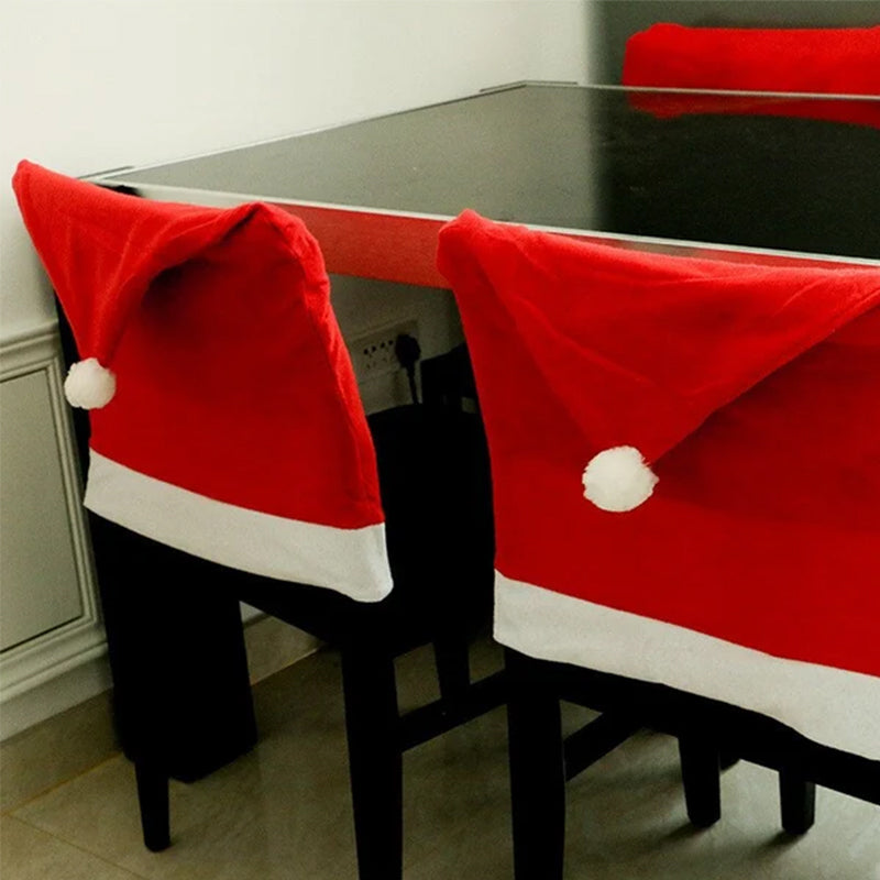 Décoration de couverture de chaise de Noël