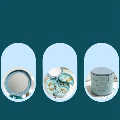 Boîte à bijoux rotative multicouche