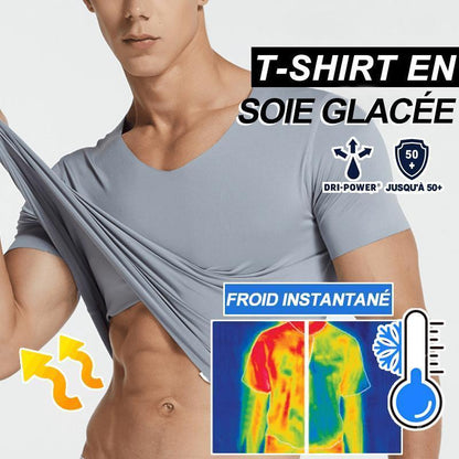 T-shirt À Séchage Rapide en Soie de Glace