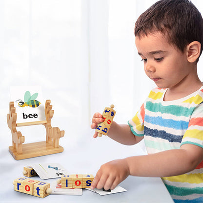 Blocs de lecture en bois