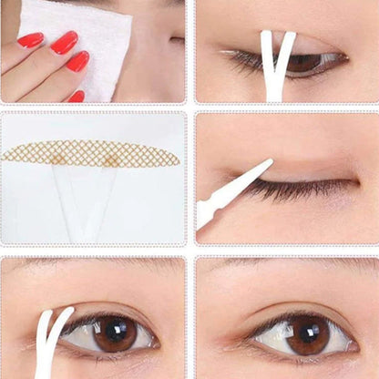 Autocollant invisible double paupière