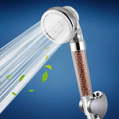 Pomme de Douche A Main 3 Voies Avec Billes Minerales