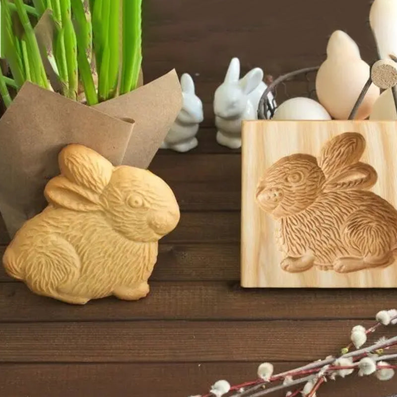 Coupe-biscuits à motifs en bois