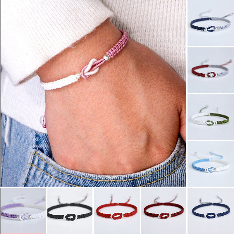 🎁À ma petite-fille "Forever Linked Together" Bracelet tressé fait main💕