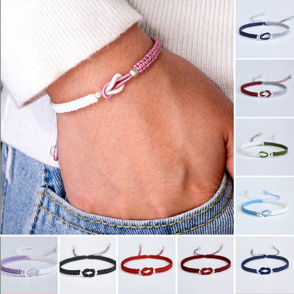 🎁À ma petite-fille "Forever Linked Together" Bracelet tressé fait main💕