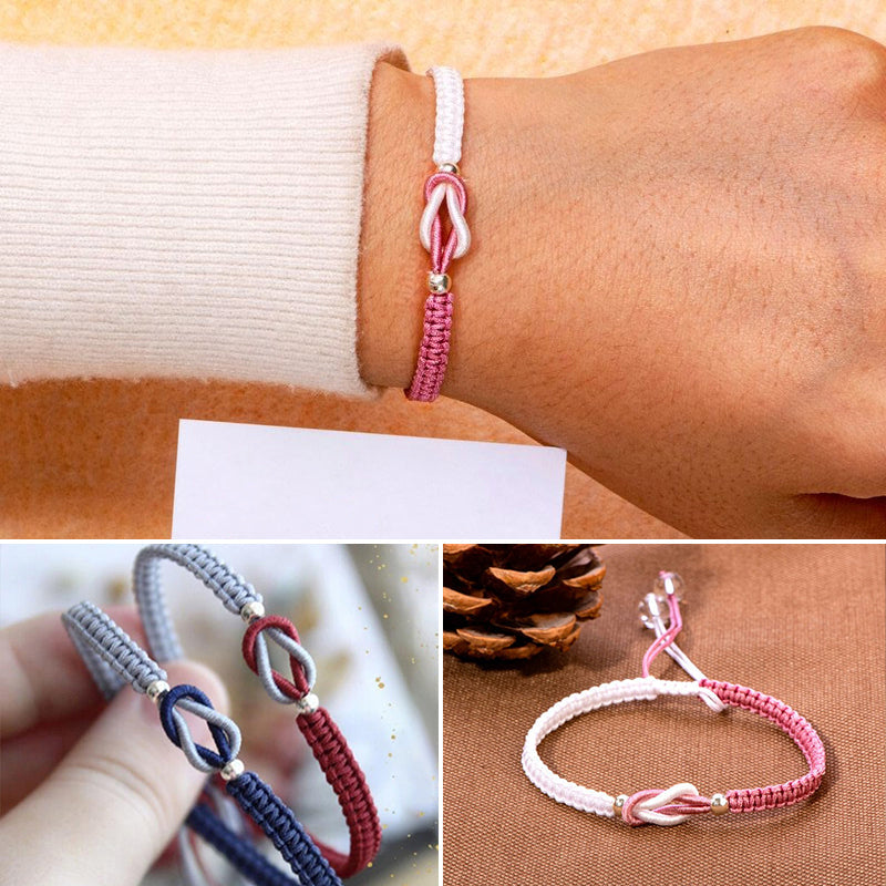 🎁À ma petite-fille "Forever Linked Together" Bracelet tressé fait main💕