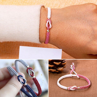 🎁À ma petite-fille "Forever Linked Together" Bracelet tressé fait main💕